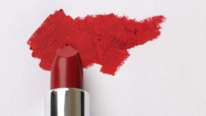 Rouge à lèvre écrasé