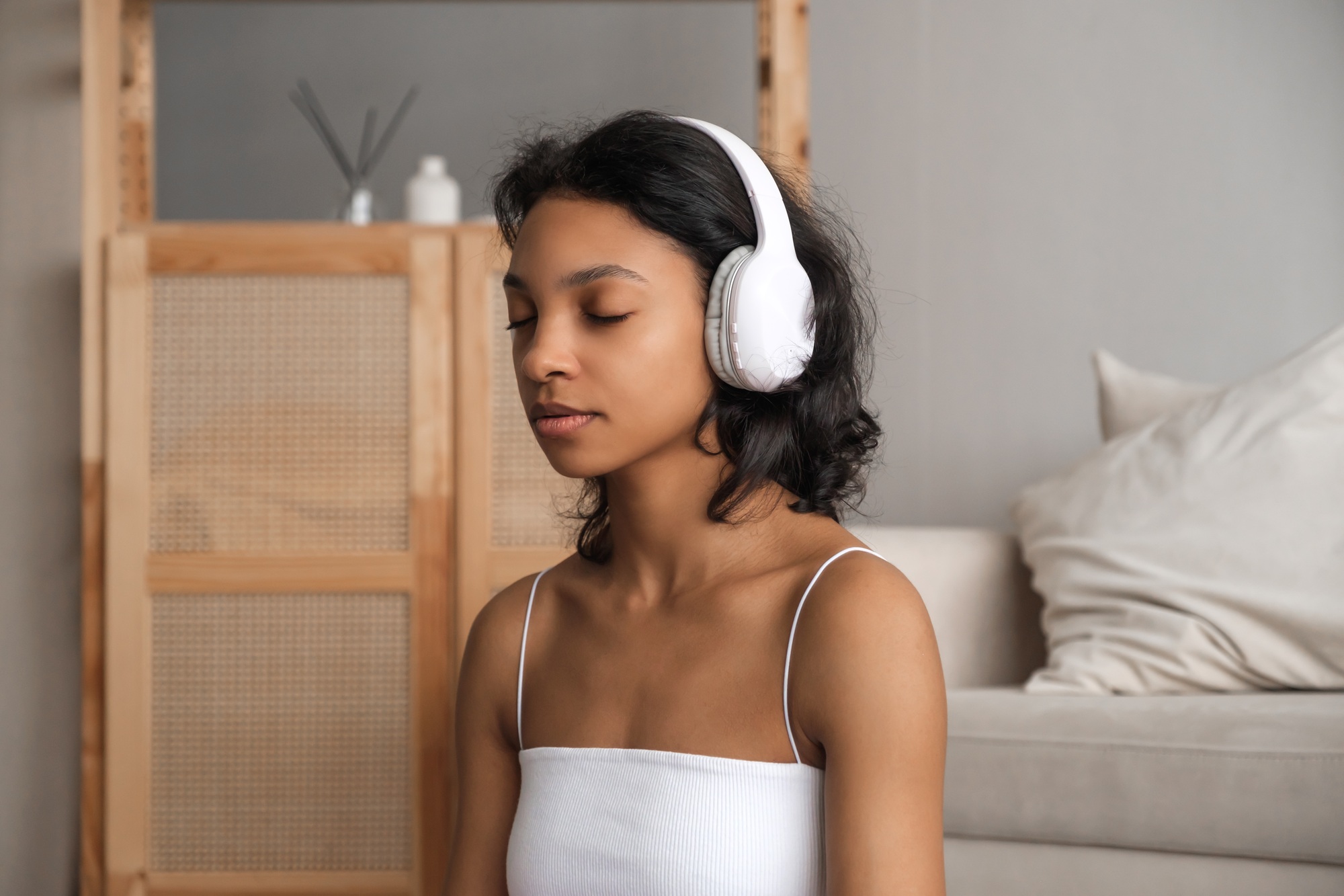 femme ecoute musique