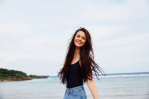 chevelure longue femme