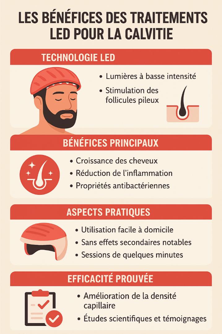 traitement led calvitie